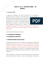 Etapas Básicas de La Industria Minera en General