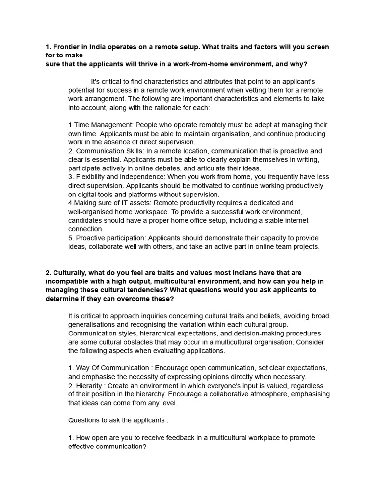 Take Home Test PDF Employment Recruitment