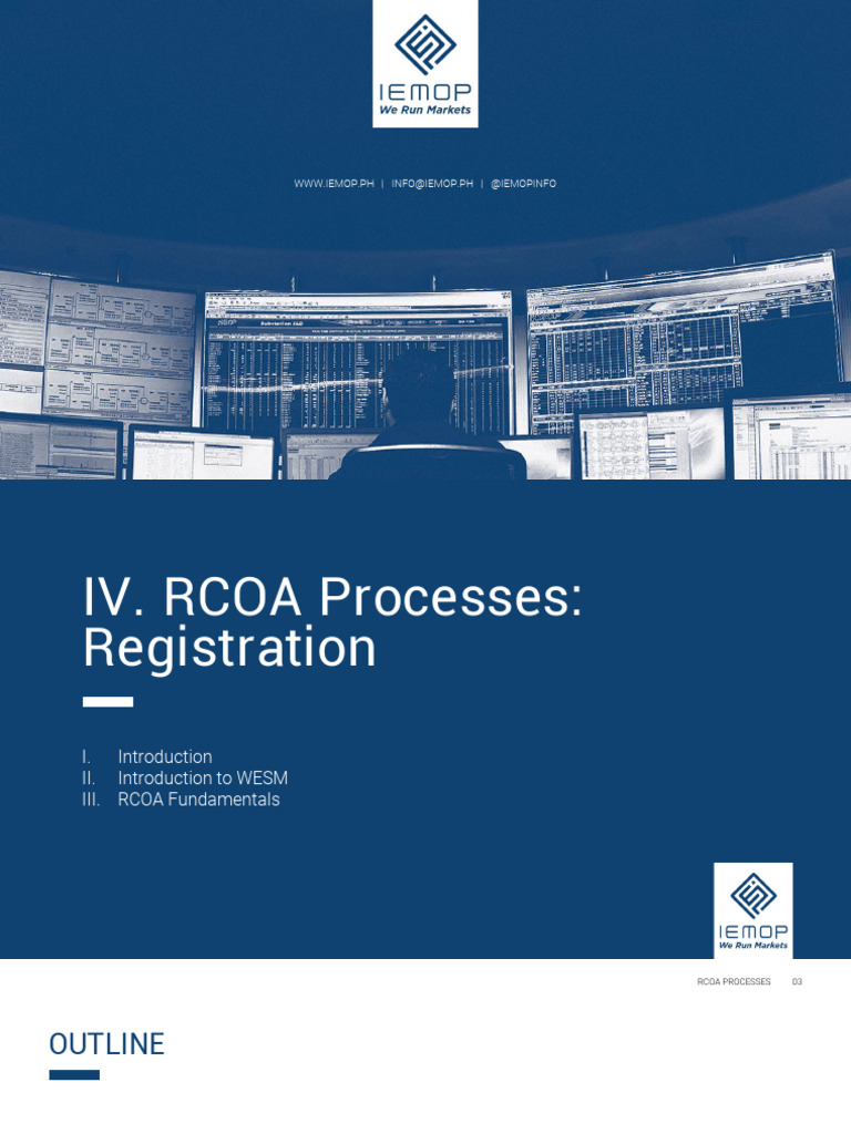 RCOA Registration and Switching Guide | PDF | Supply Chain