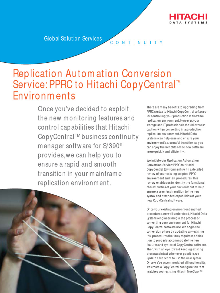Hitachi PPRC To CopyCentralEnvironments | PDF | Replication (Computing ...