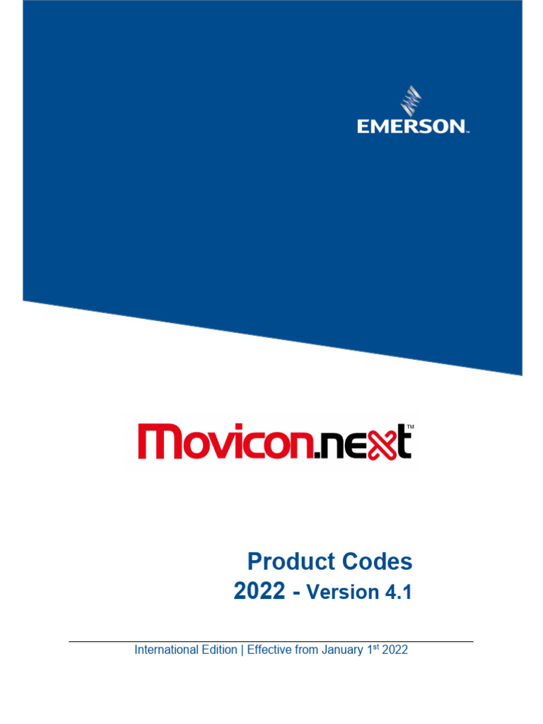 Movicon Next Product Codes 2022 Emerson en 8900272 | PDF | World Wide ...