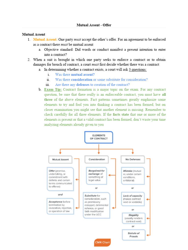 MUTUAL | PDF | Offer And Acceptance | Consideration