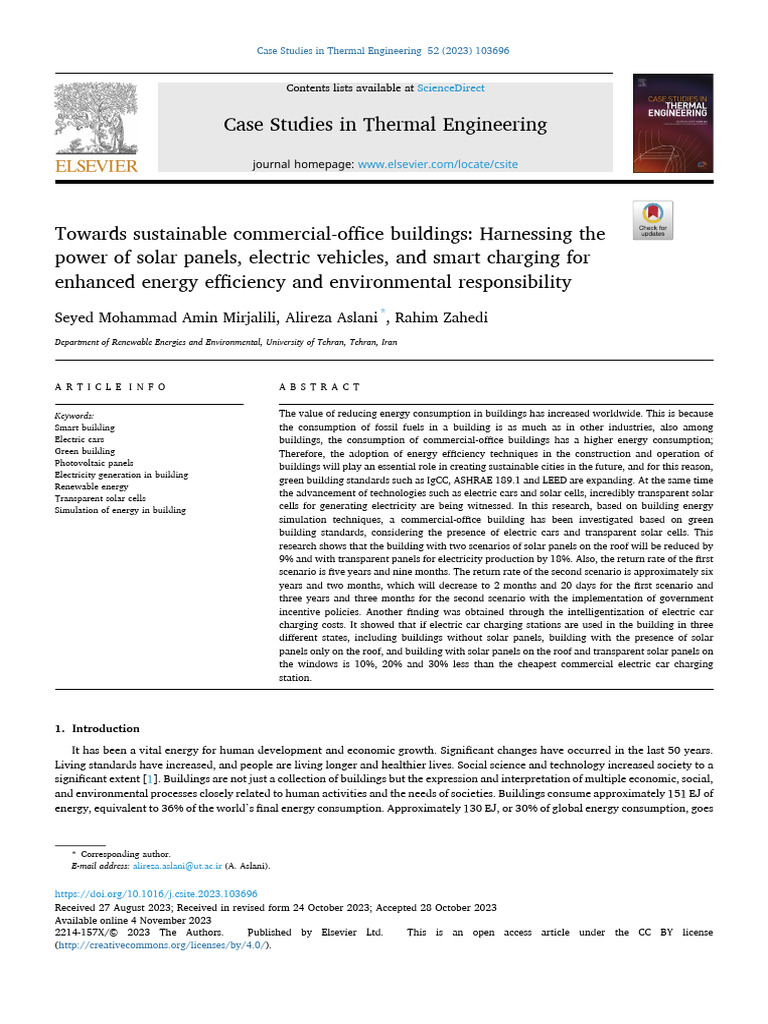 Sustainable Energy Solutions for Offices | PDF | Green Building ...