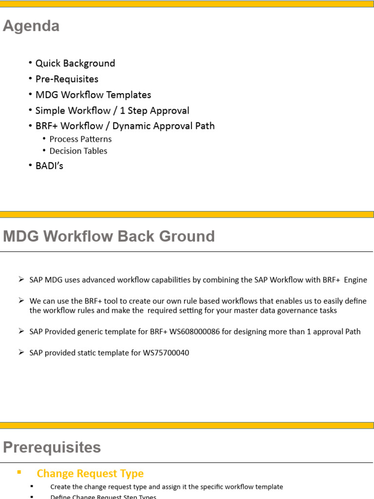 MDG Workflow Overview and Templates | PDF | Workflow | Information ...