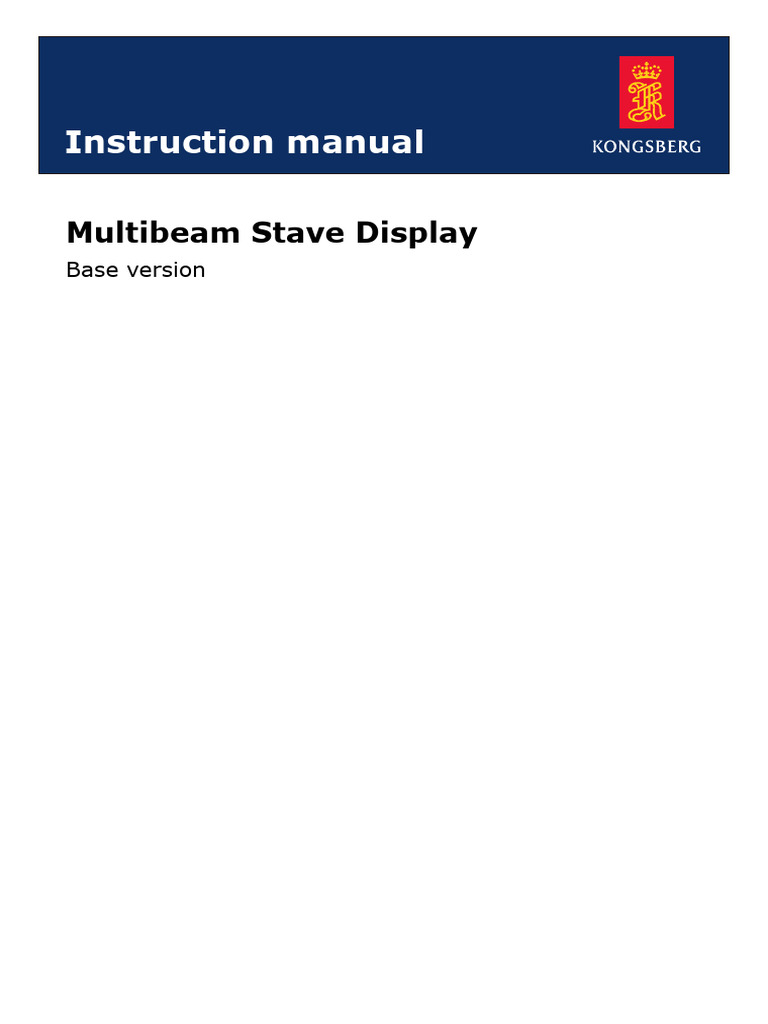 Multibeam Stave Display Manual | PDF | Menu (Computing) | Computer File