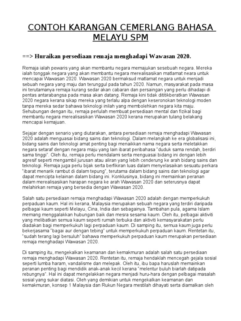 Persediaan Remaja Dalam Menghadapi Cabaran Hidup Moden Englshpolas