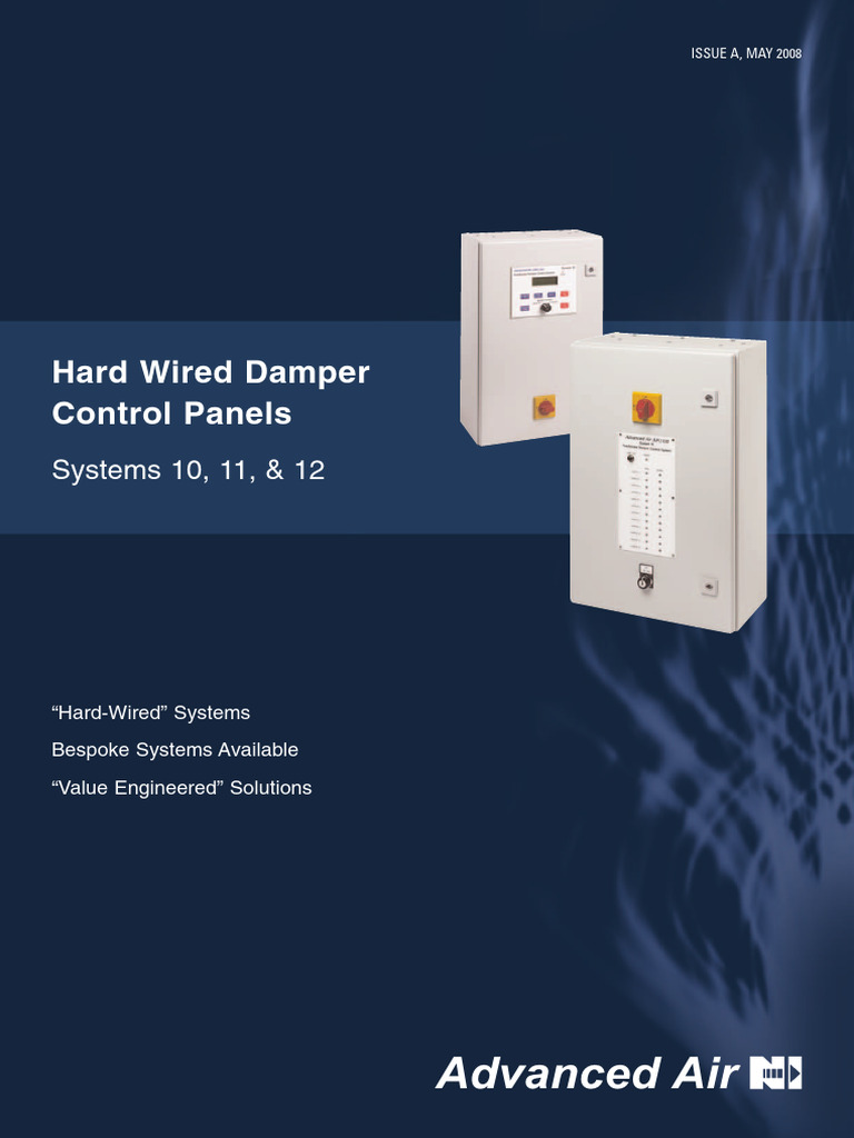 Hard-Wired Damper Control Panels Guide | PDF | Mains Electricity | Duct ...