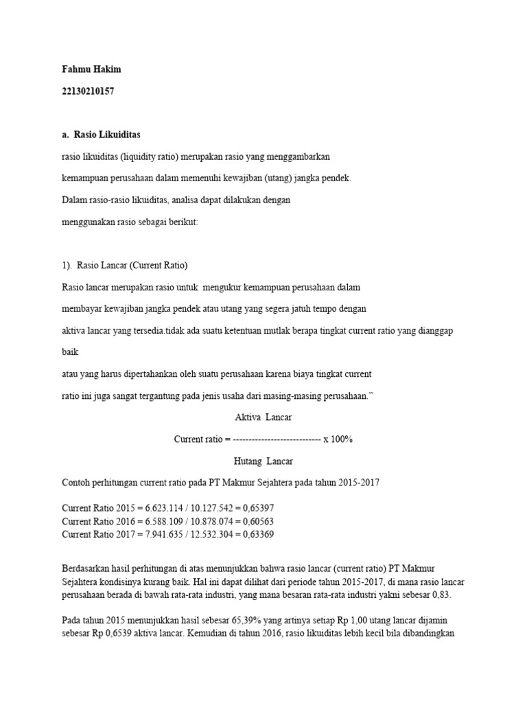 Fhmi Keuangan | PDF