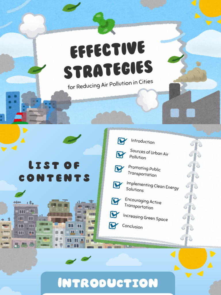 Effective Strategies For Reducing Air Pollution in Cities Presentation ...