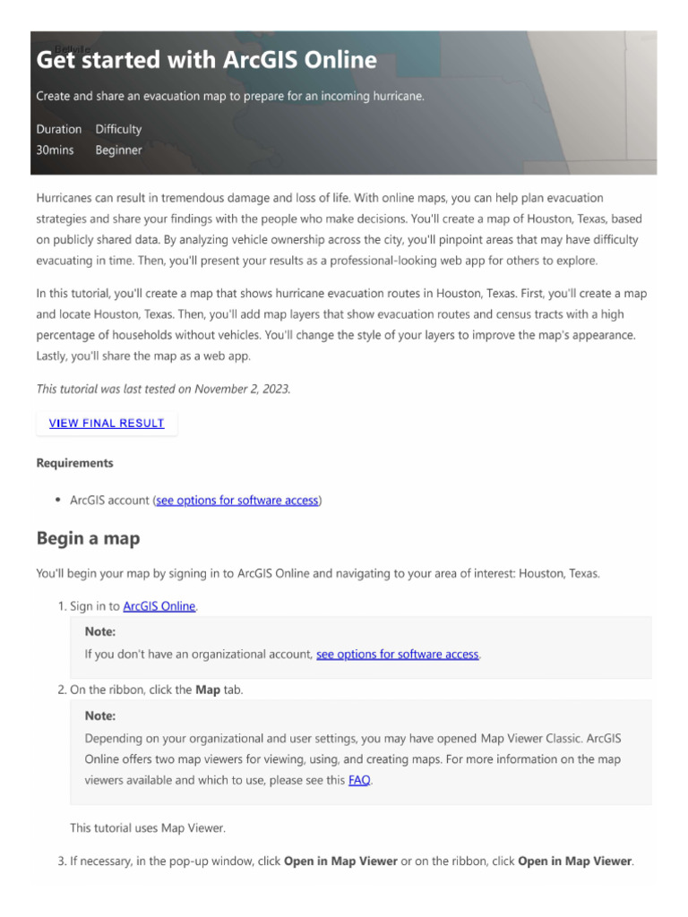 Arc GIS Online | PDF