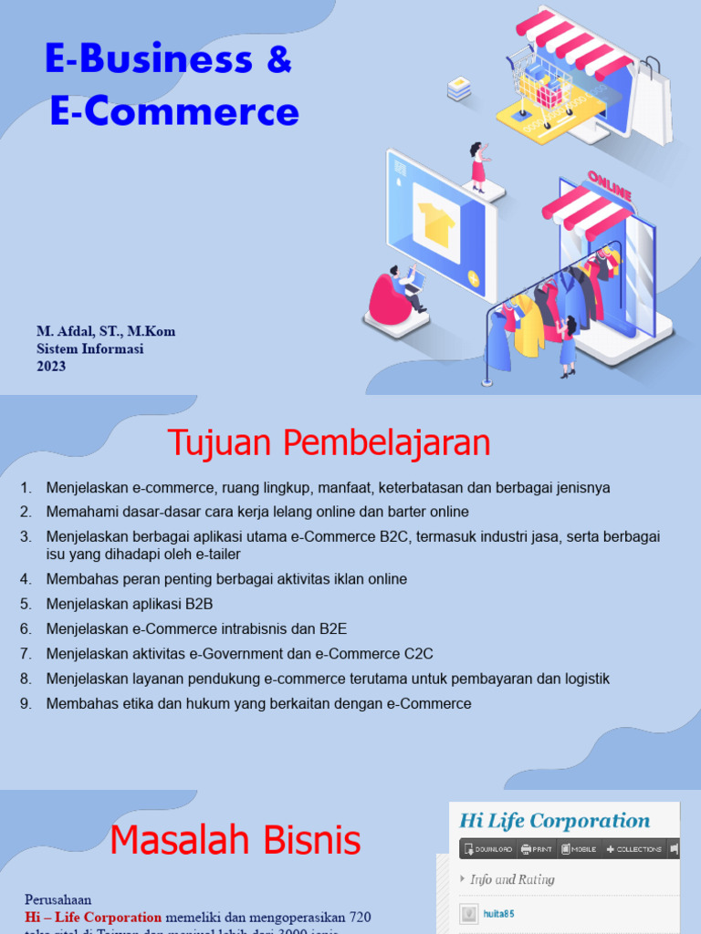 Panduan Lengkap E-Business dan E-Commerce | PDF | Bisnis | Teknologi ...