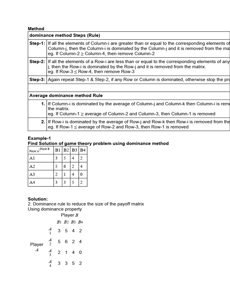 steps of dominance | PDF