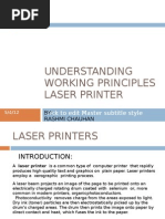 Understanding Working Principles Laser Printer: Click To Edit Master Subtitle Style