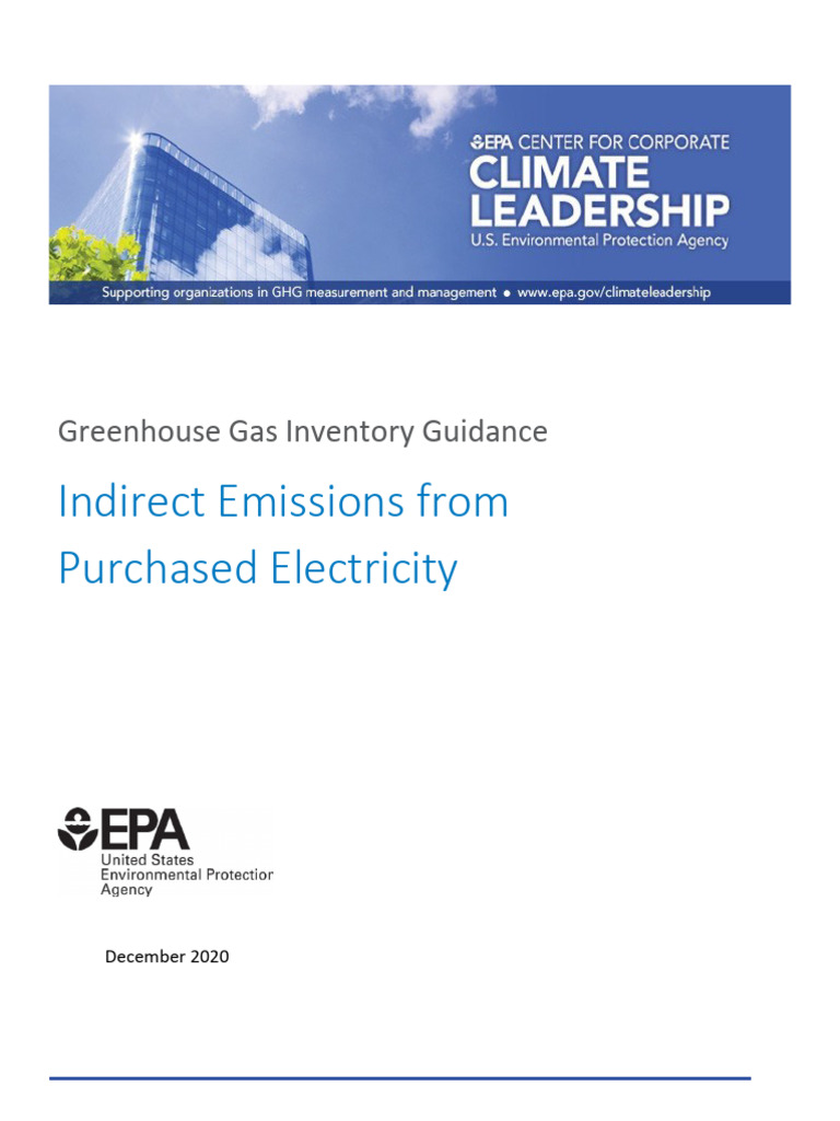 GHG Inventory: Indirect Emissions Guidance | PDF | Greenhouse Gas ...
