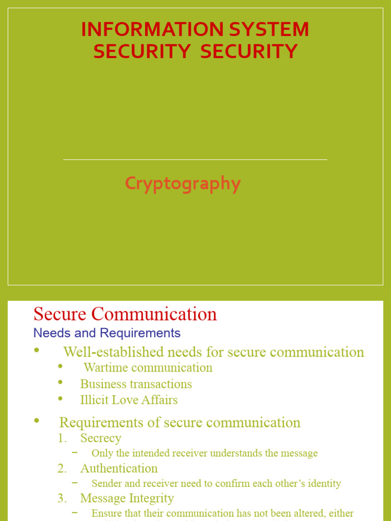 Cryptography Basics and Secure Communication | PDF | Public Key ...