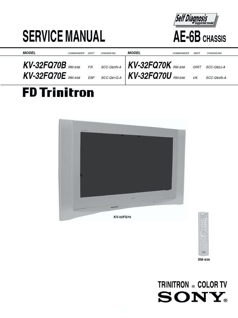 Sony R6400 Service Manual Overview | PDF | Telecommunications | Film ...
