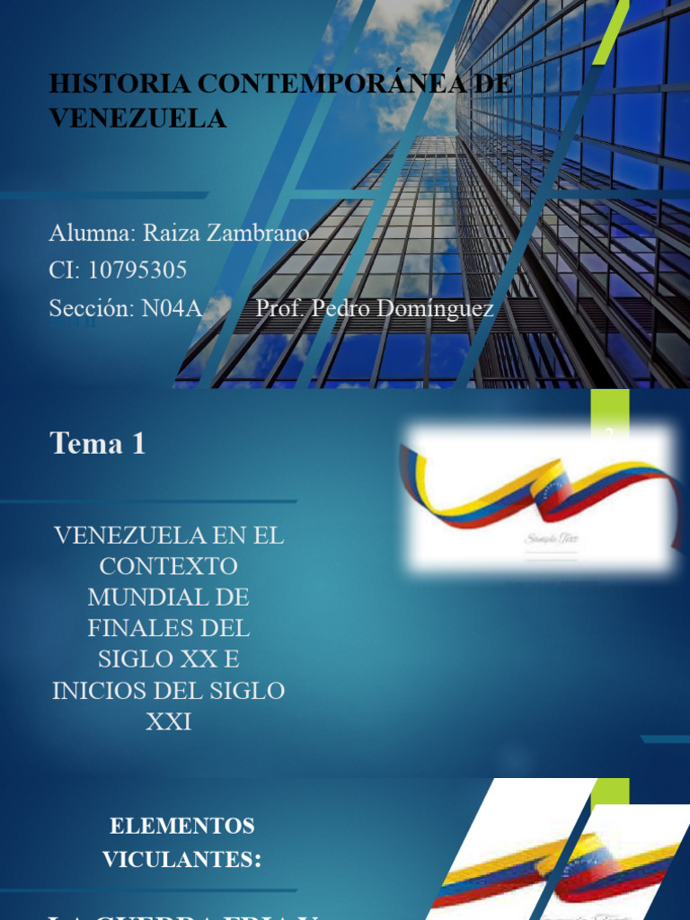 Historia Contemporánea de Venezuela | PDF