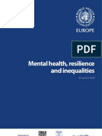 Mental Health, Resilience and Inequalities - E92227
