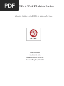 BUET M.sc. in CSE && IICT Admission Help Guide