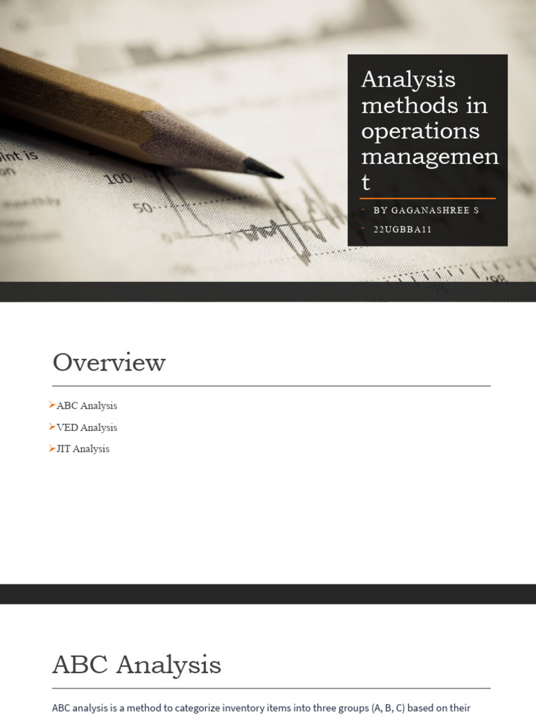 Operations Management Analysis Methods | PDF | Lean Manufacturing ...
