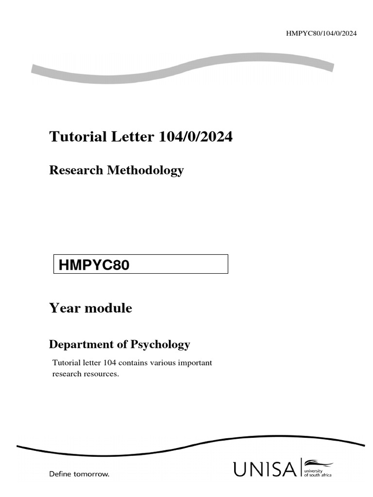Hmpyc80 2024 TL 104 0 B | PDF | Learning | Quantitative Research