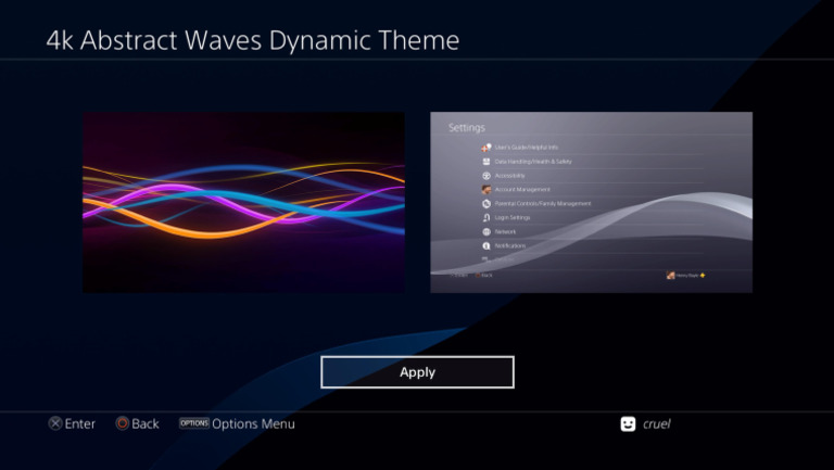 4K - Abstract Waves - Dynamic | PDF