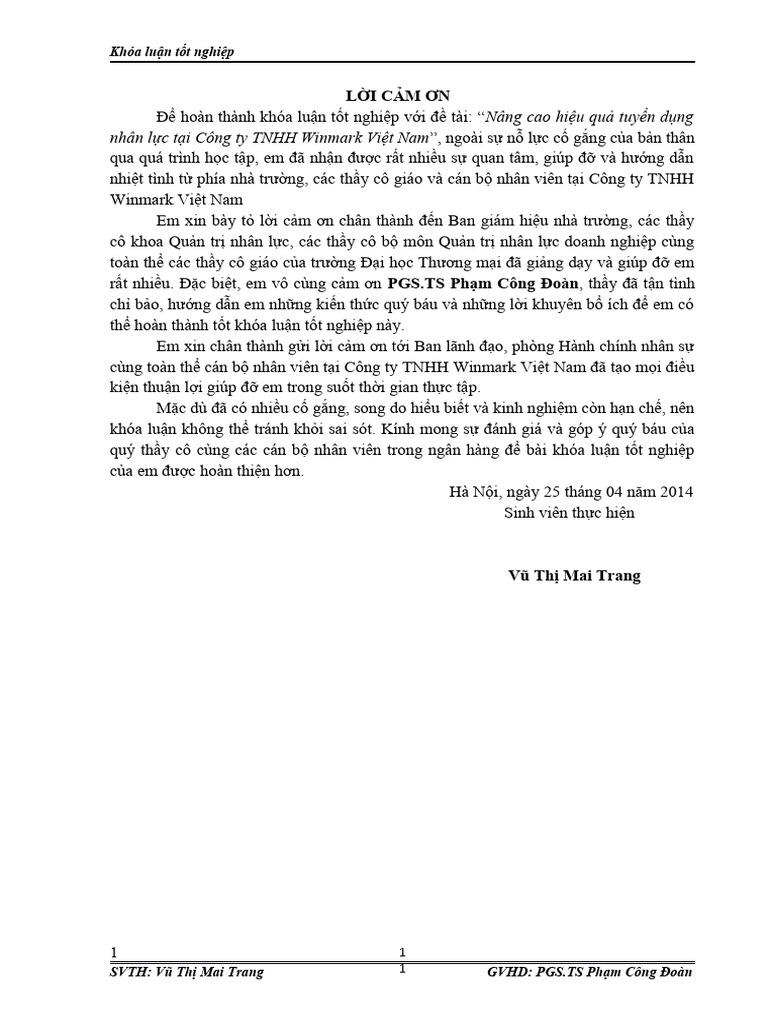 (123doc) Nang Cao Hieu Qua Tuyen Dung Nhan Luc Tai Cong Ty TNHH Winmark ...