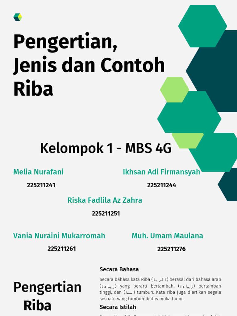 Pengertian dan Jenis Riba dalam Ekonomi | PDF