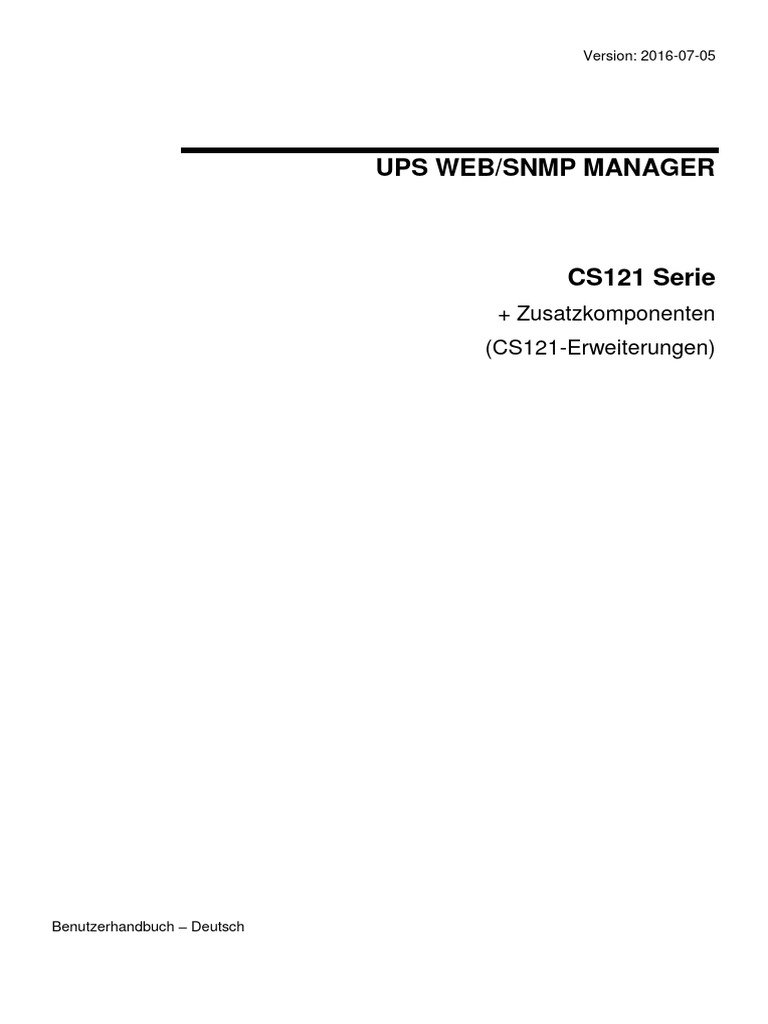Manual CS121 de | PDF