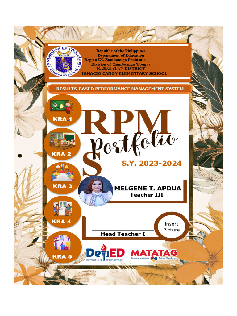 RPMS 2023-2024 for Zamboanga Schools | PDF | Learning | Pedagogy