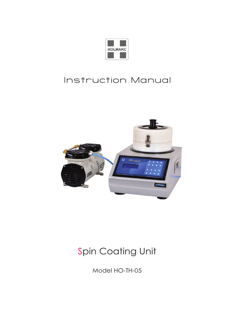 Spin Coating Unit new | PDF | Electrical Connector | Thin Film