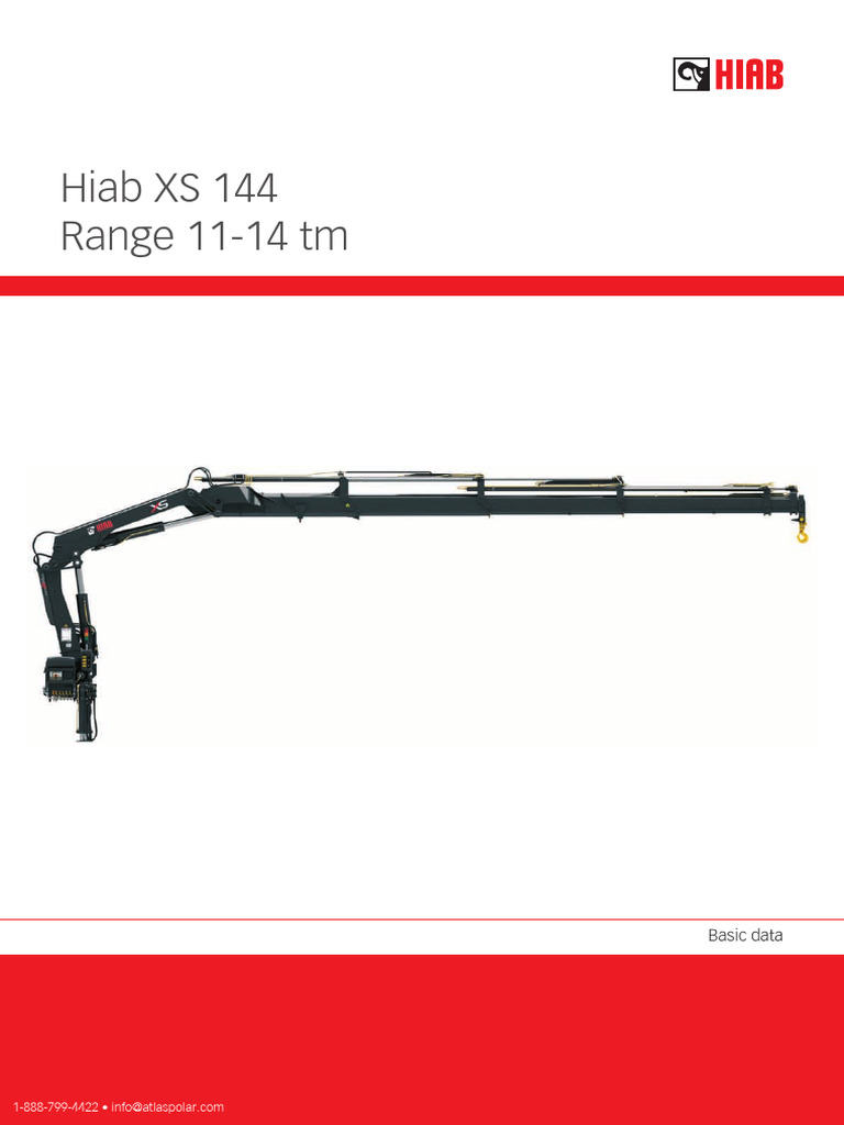 HIAB XS 144 Basic Data | PDF