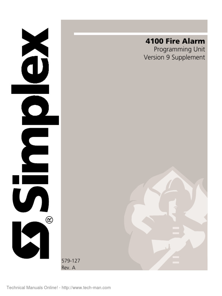 Simplex 4100+v9+Programming+Unit+Rev+A | PDF | Microsoft Windows ...