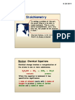 Stoichiometry Stoichiometry: Review Review: Chemical Equations: Chemical Equations