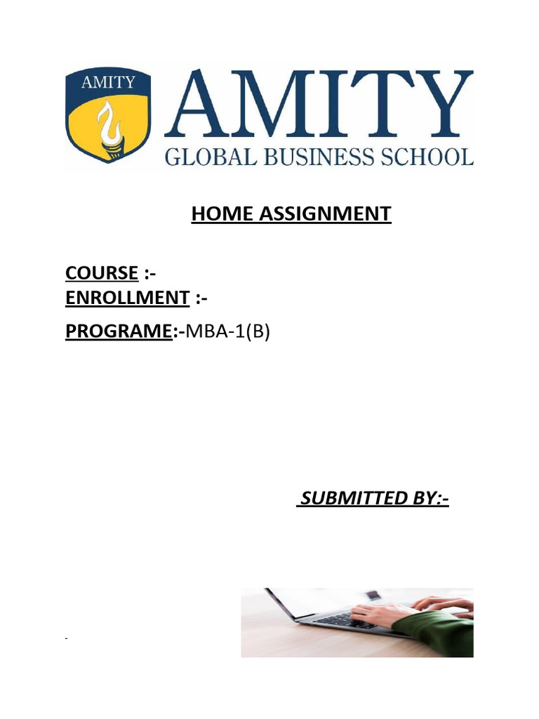 MBA-1(B) Home Assignment Submission | PDF