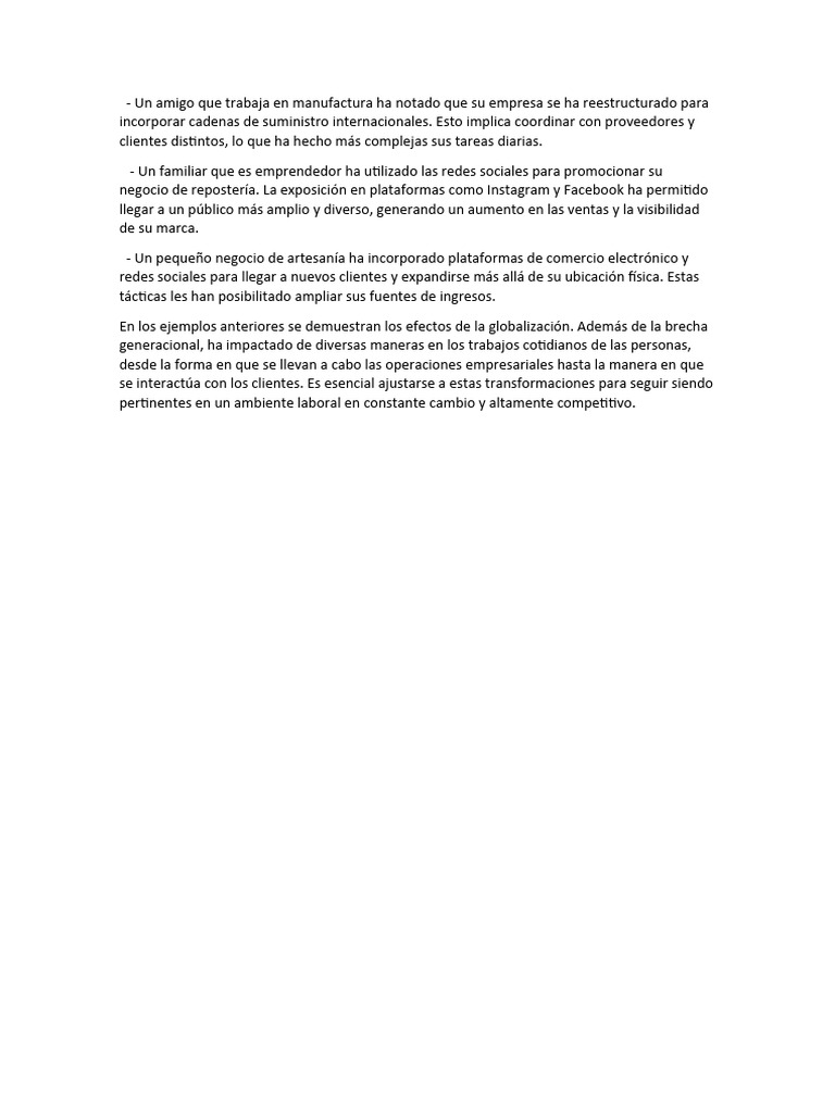 Impacto de la Globalización en Negocios | PDF