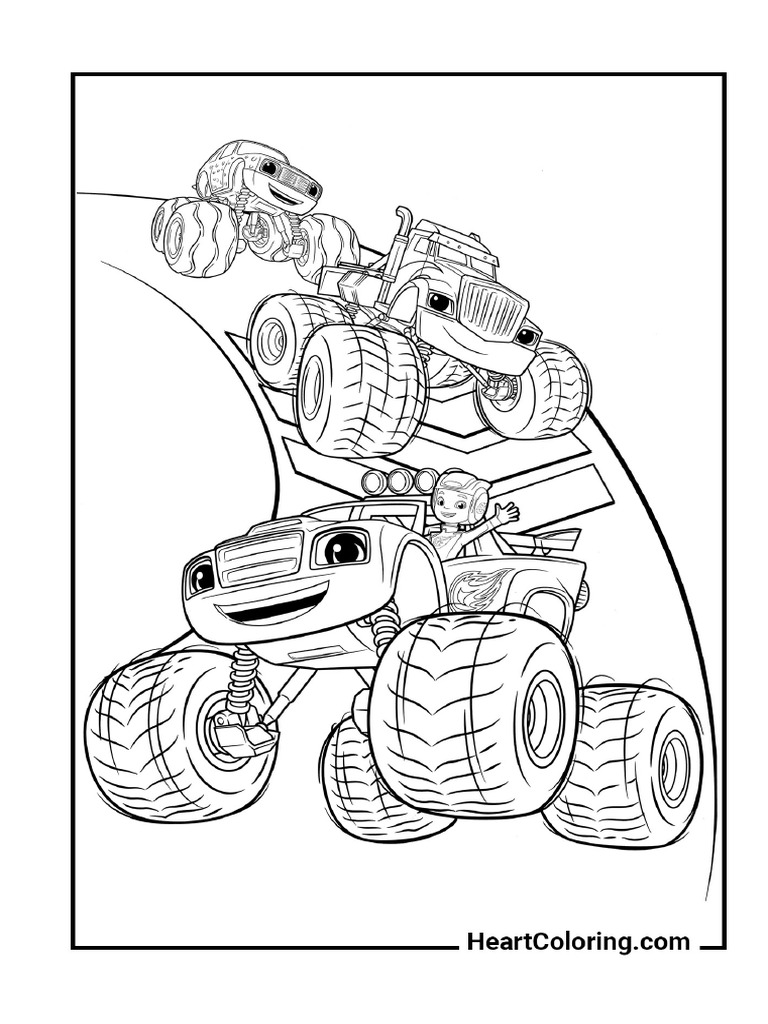 Blaze And The Monster Machines Coloring Book Pdf