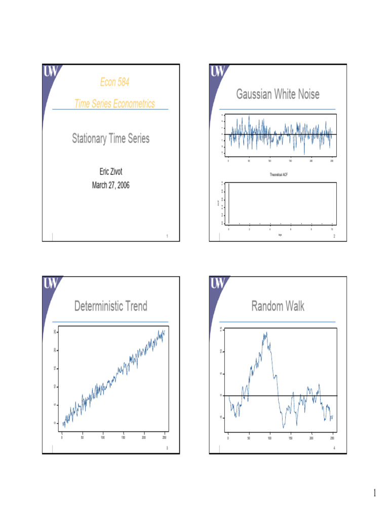 Stationary Time Series Powerpoint | PDF | Autoregressive Model ...