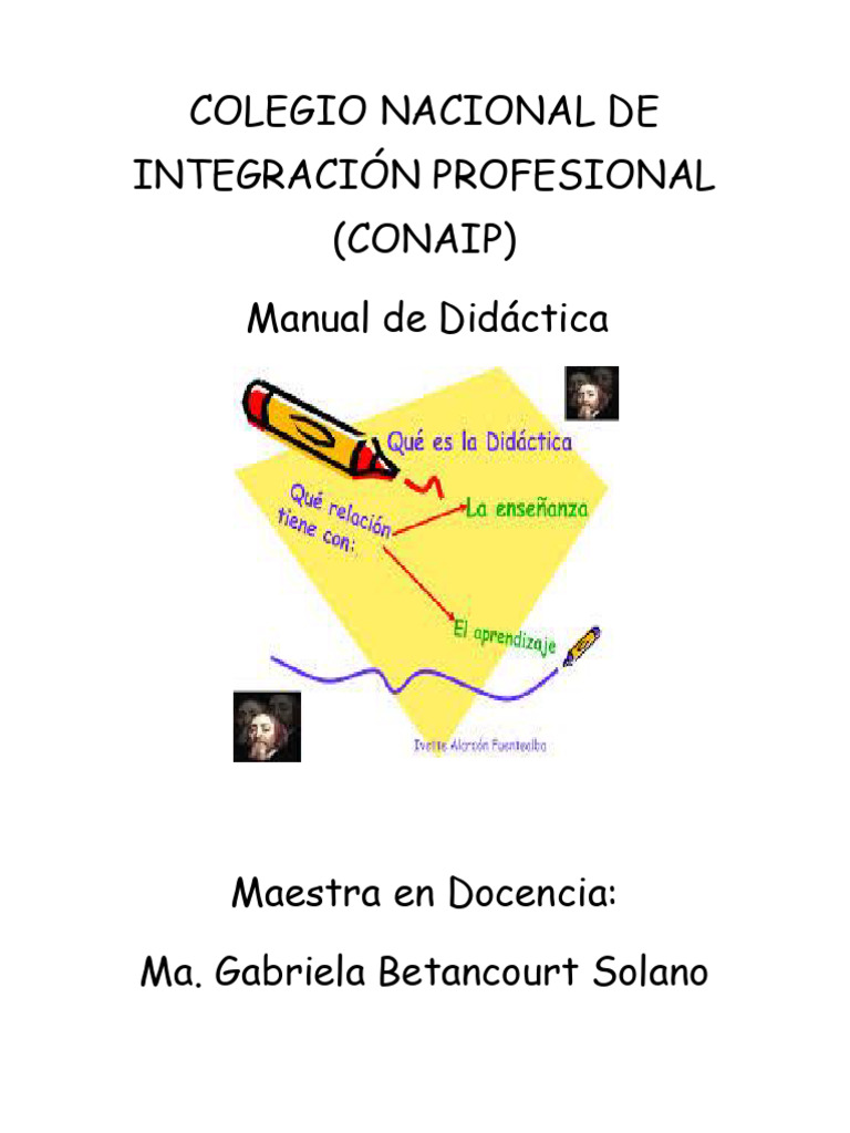 Manual de Didáctica (Conaip) | PDF | Plan de estudios | Evaluación