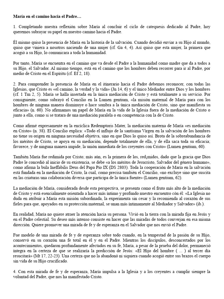 María En El Camino Hacia El Padre Pdf Cristo Título María