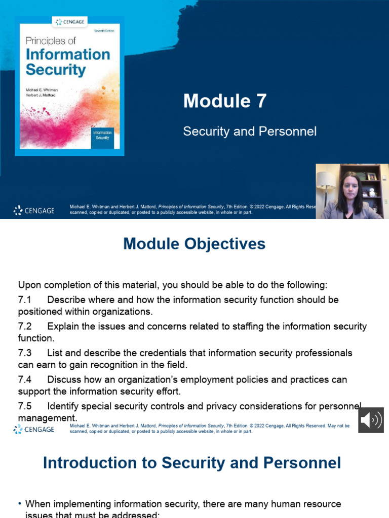 Module 7 | Download Free PDF | Information Security | Employment