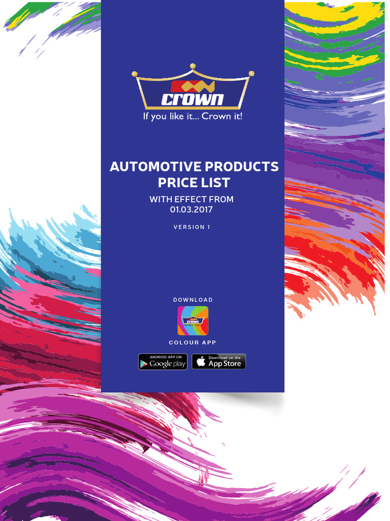 Automotive Paint Price List 2017 | PDF | Nairobi