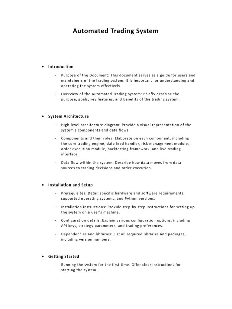 Automated Trading System | PDF | System | Algorithmic Trading