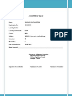 Assignment Set-02: Research Methodology