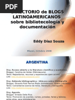 Directorio de Blogs Latinoamericanos sobre Bibliotecología y Documentación