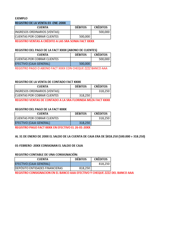 Registro Contable de Ventas y Caja | PDF | Contabilidad | Bancos