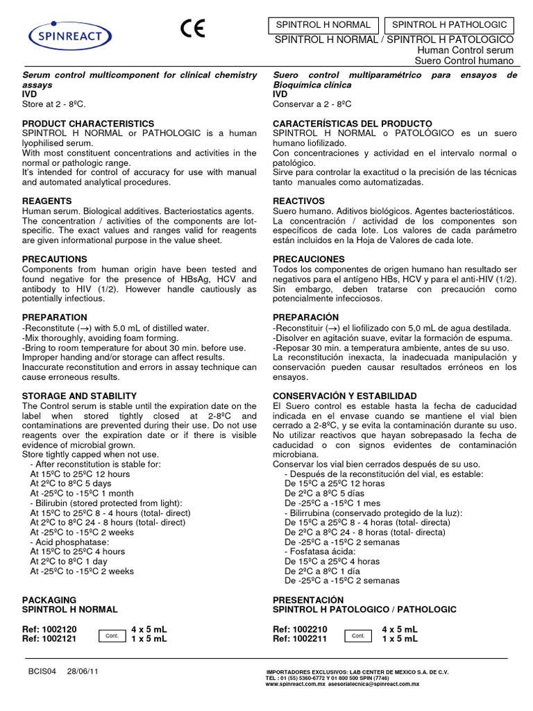 1002120-1002210 Spintrol Huma | PDF | Biología
