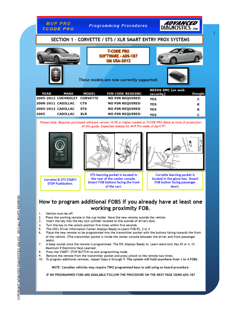 FOB Programming ADS-187 - Final - V5 | PDF | Vehicle Industry | Cars Of ...