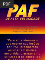 Apostila de Traumatologia Forense abordando o PAF