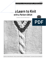 Let's Learn To Knit: With A Pattern Stitch